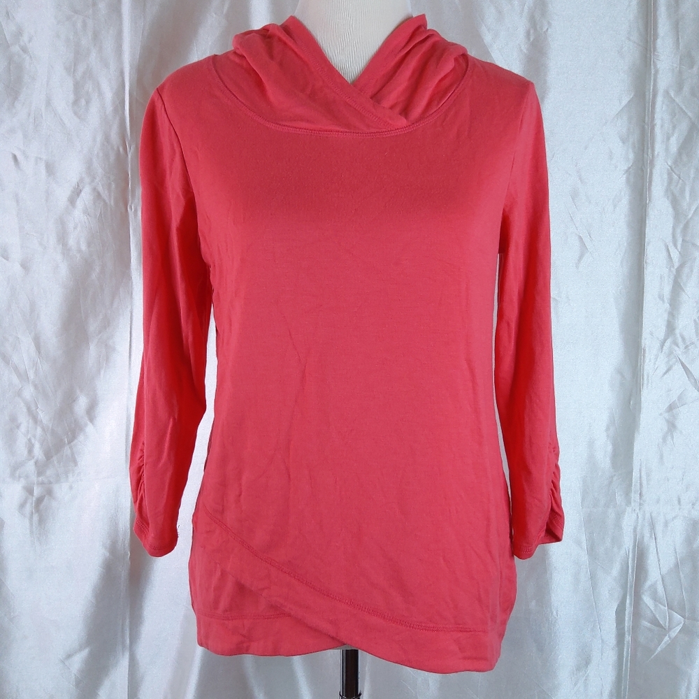 Dressbarn DB Sunday US XS Extra Small Pink Women's Hoodie Hooded Sweatshirt